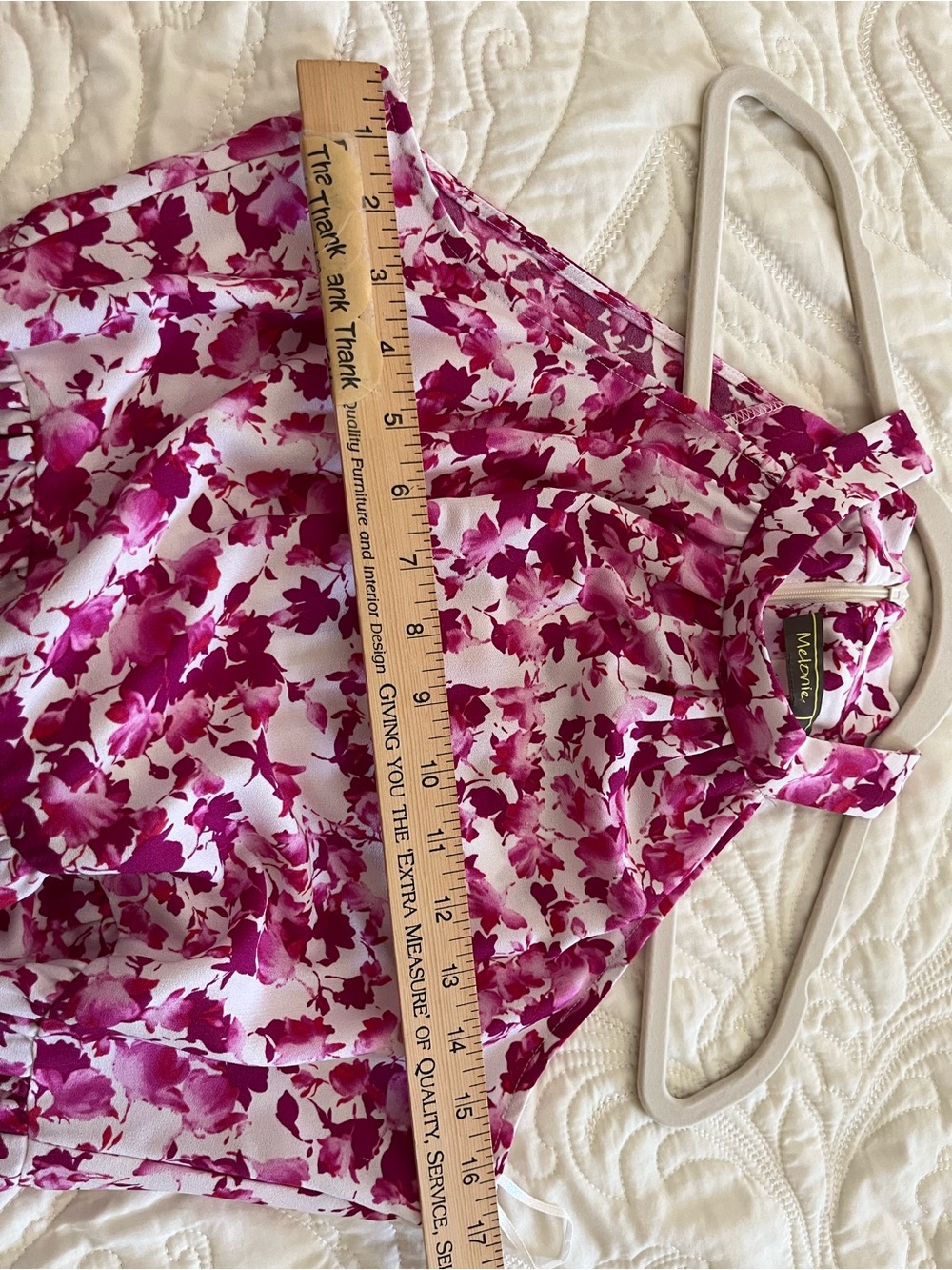 Melonie Halter Floral Maxi Dress in Fuchsia Pink - Picture 6 of 8